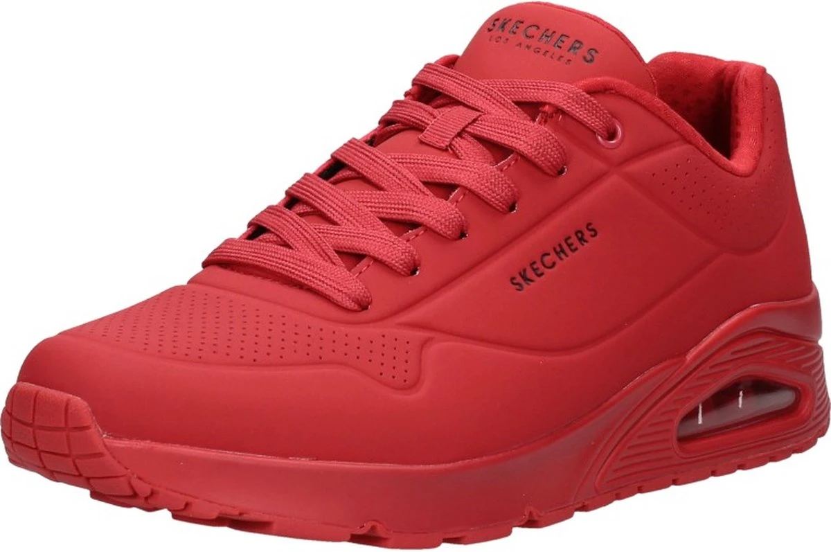 Skechers Uno Stand On Air Heren Sneakers - Rood - Maat 46 18 Skechers Uno Stand On Air Heren Sneakers - Rood - Maat 46 - Afbeelding 16