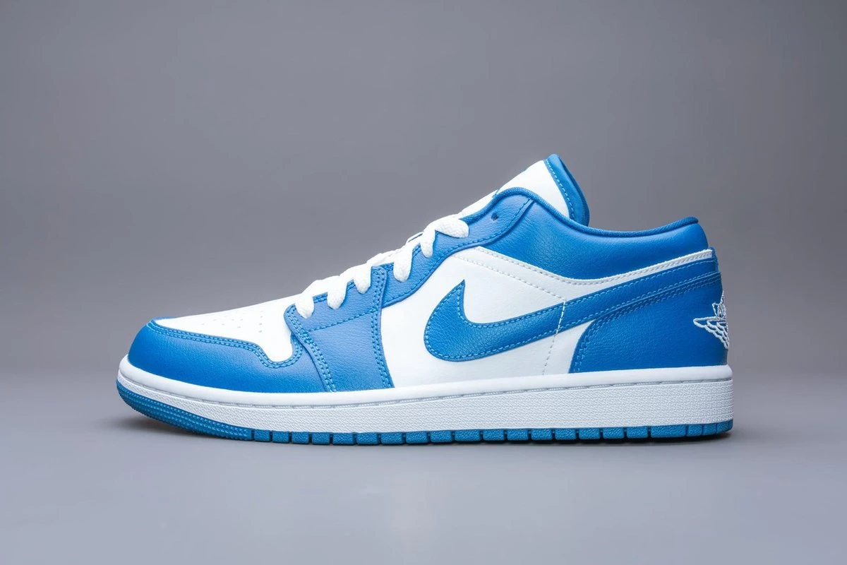 Nike Air Jordan 1 Low Marina Blue (W) DC0774-114 Maat 41 BLAUW Schoenen 6 Nike Air Jordan 1 Low Marina Blue (W) DC0774-114 Maat 41 BLAUW Schoenen - Afbeelding 4