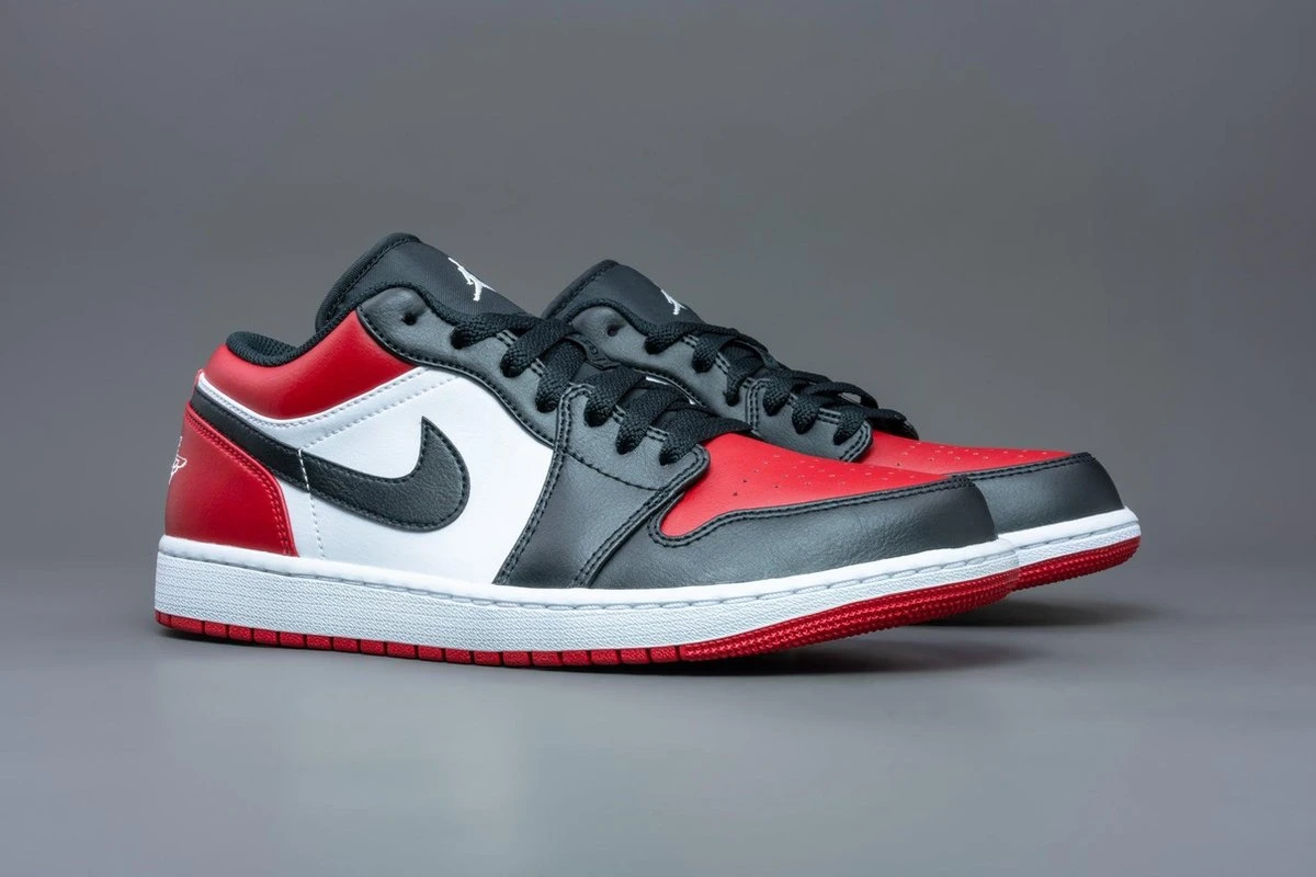 Nike Air Jordan 1 Low 'Gym Red, White-Black ' Maat 44 9 Nike Air Jordan 1 Low 'Gym Red, White-Black ' Maat 44 - Afbeelding 7