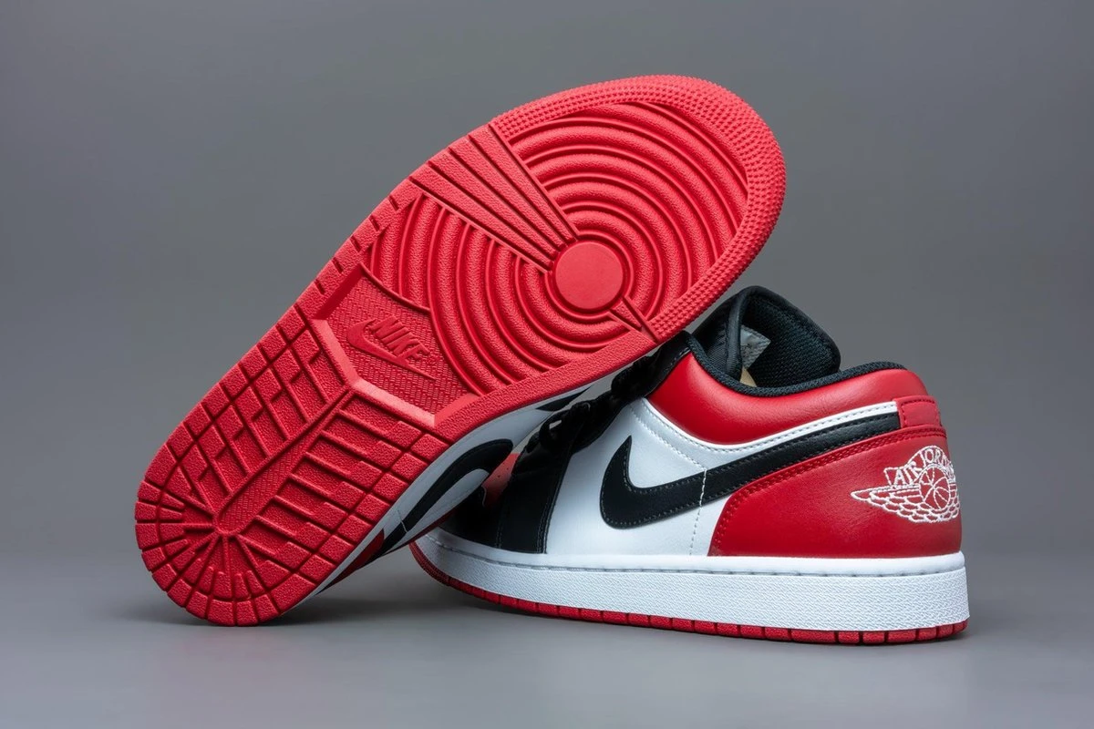 Nike Air Jordan 1 Low 'Gym Red, White-Black ' Maat 44 10 Nike Air Jordan 1 Low 'Gym Red, White-Black ' Maat 44 - Afbeelding 8