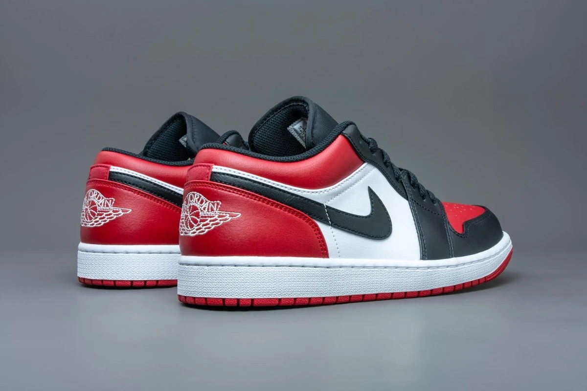 Nike Air Jordan 1 Low 'Gym Red, White-Black ' Maat 44 12 Nike Air Jordan 1 Low 'Gym Red, White-Black ' Maat 44 - Afbeelding 10