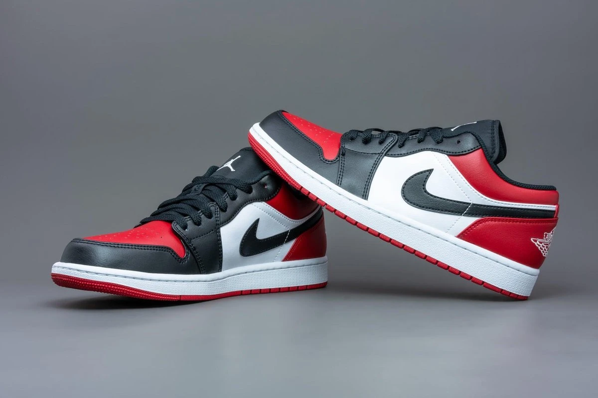 Nike Air Jordan 1 Low 'Gym Red, White-Black ' Maat 44 13 Nike Air Jordan 1 Low 'Gym Red, White-Black ' Maat 44 - Afbeelding 11