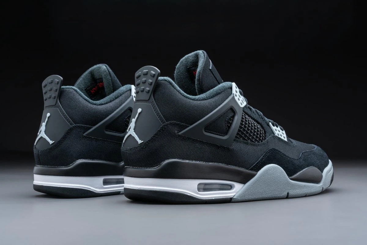 Nike Air Jordan 4 Retro SE Black Canvas DH7138-006 Maat 42.5 ZWART Schoenen 6 Nike Air Jordan 4 Retro SE Black Canvas DH7138-006 Maat 42.5 ZWART Schoenen - Afbeelding 4