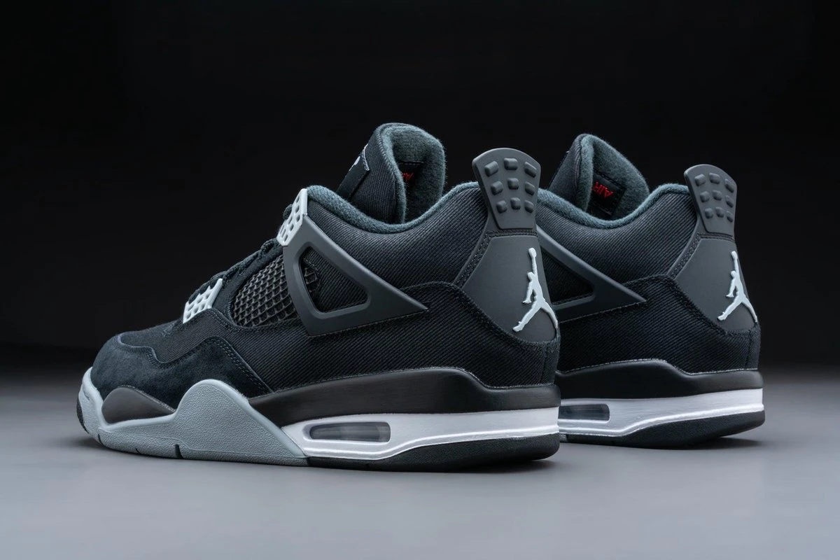 Nike Air Jordan 4 Retro SE Black Canvas DH7138-006 Maat 42.5 ZWART Schoenen 10 Nike Air Jordan 4 Retro SE Black Canvas DH7138-006 Maat 42.5 ZWART Schoenen - Afbeelding 8