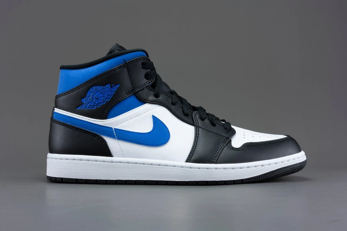Nike Air Jordan 1 Mid, White/racer Blue-Black, 554724 140, EUR 42 16 Nike Air Jordan 1 Mid, White/racer Blue-Black, 554724 140, EUR 42 - Afbeelding 14