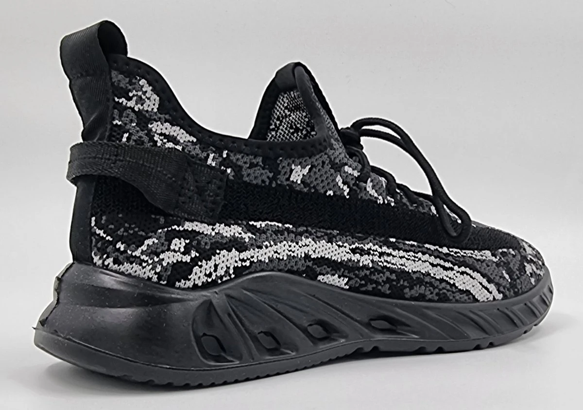 Elong500 - Heren Schoenen - Heren Sneakers - Camo Zwart - Maat 43 6 Elong500 - Heren Schoenen - Heren Sneakers - Camo Zwart - Maat 43 - Afbeelding 4