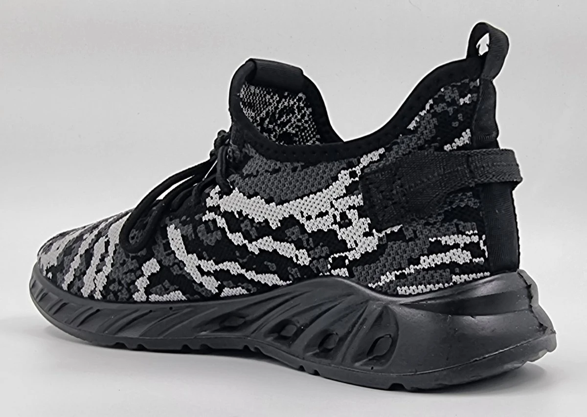 Elong500 - Heren Schoenen - Heren Sneakers - Camo Zwart - Maat 43 7 Elong500 - Heren Schoenen - Heren Sneakers - Camo Zwart - Maat 43 - Afbeelding 5