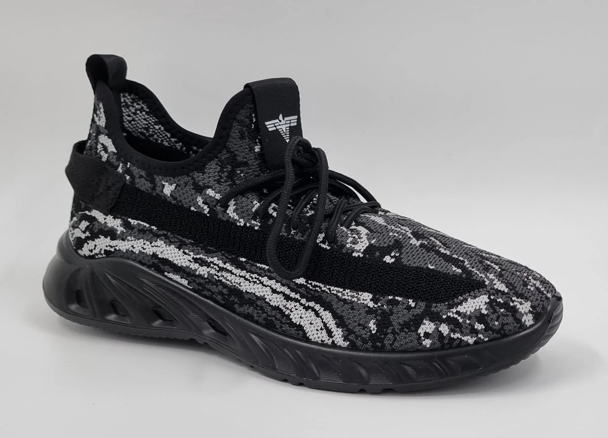 Elong500 - Heren Schoenen - Heren Sneakers - Camo Zwart - Maat 43 3 Elong500 - Heren Schoenen - Heren Sneakers - Camo Zwart - Maat 43