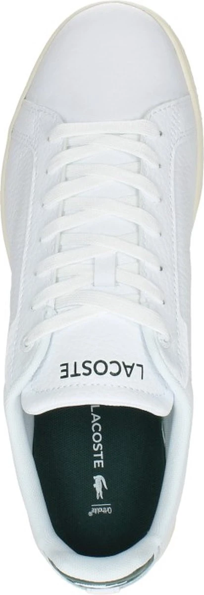 Lacoste Carnaby Pro Mannen Sneakers - White/Dark Green - Maat 44 9 Lacoste Carnaby Pro Mannen Sneakers - White/Dark Green - Maat 44 - Afbeelding 7