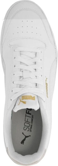 PUMA Shuffle Unisex Sneakers - White/TeamGold - Maat 43 -Nike Winkel 423x1200