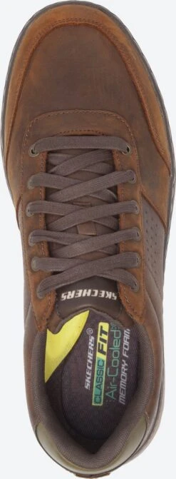 Skechers Evenston-Fanton Heren Veterschoenen - Dark Brown - Maat 44 -Nike Winkel 442x1200 3