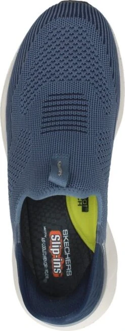 Skechers Bogdin Instappers Blauw Textiel - Heren - Maat 42 -Nike Winkel 453x1200