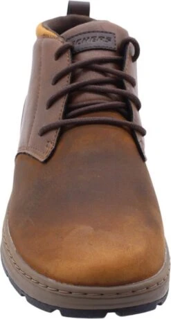 Skechers Evenston-Renli Heren Veterschoenen - Dark Brown - Maat 43 -Nike Winkel 643x1200