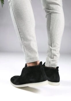 Merkloos Cotton District Suede Loafers Hoog Zwart - Herenschoenen -Nike Winkel 840x1200 10