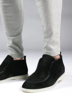 Merkloos Cotton District Suede Loafers Hoog Zwart - Herenschoenen -Nike Winkel 840x1200 7