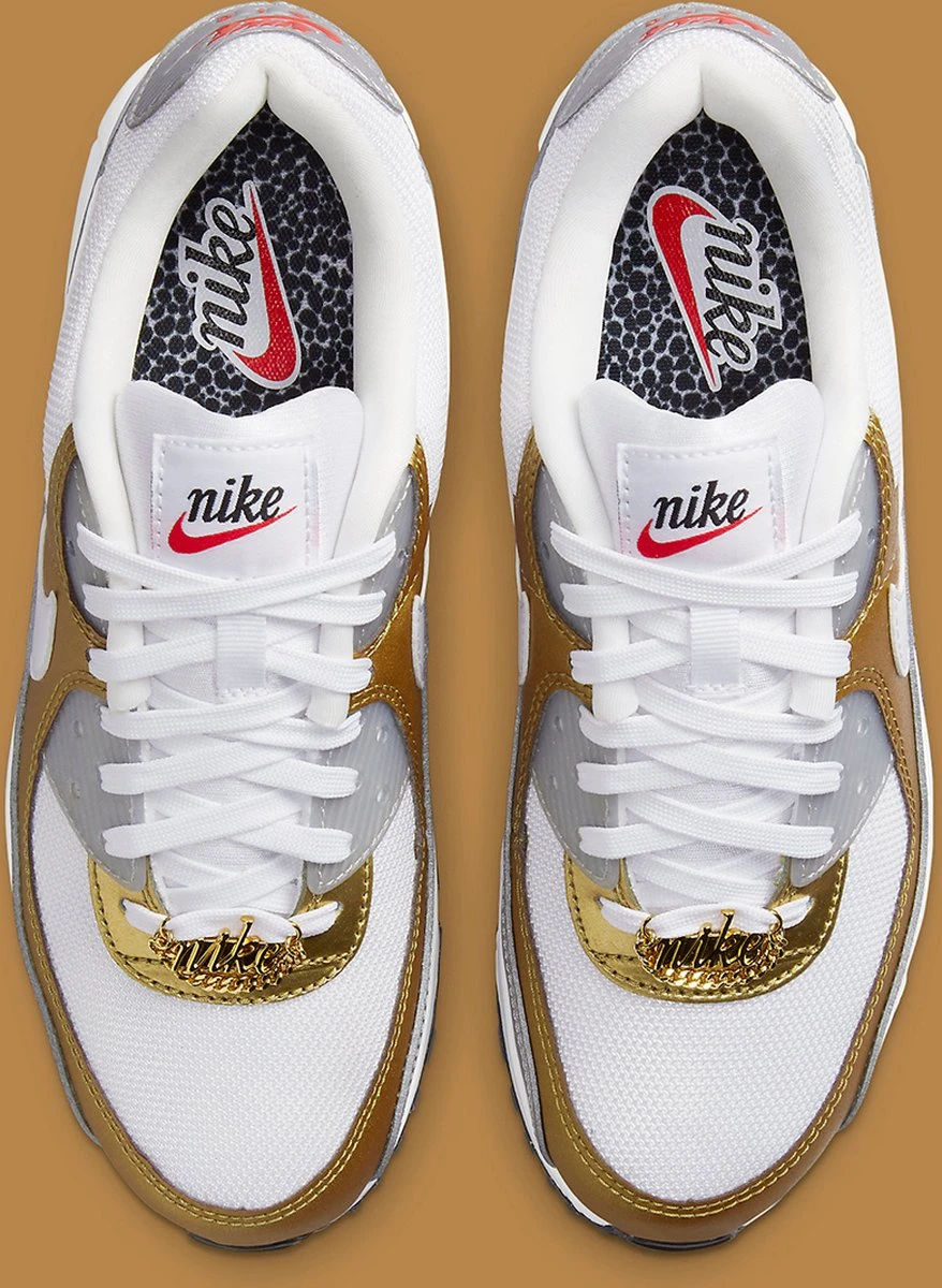 Sneakers Nike Air Max 90 "Metallic Gold" - Maat 37.5 6 Sneakers Nike Air Max 90 "Metallic Gold" - Maat 37.5 - Afbeelding 4