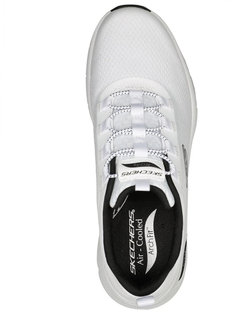 Skechers Skech Air Arch Fit Billo Heren Sneakers - Wit/Zwart - Maat 41 7 Skechers Skech Air Arch Fit Billo Heren Sneakers - Wit/Zwart - Maat 41 - Afbeelding 5