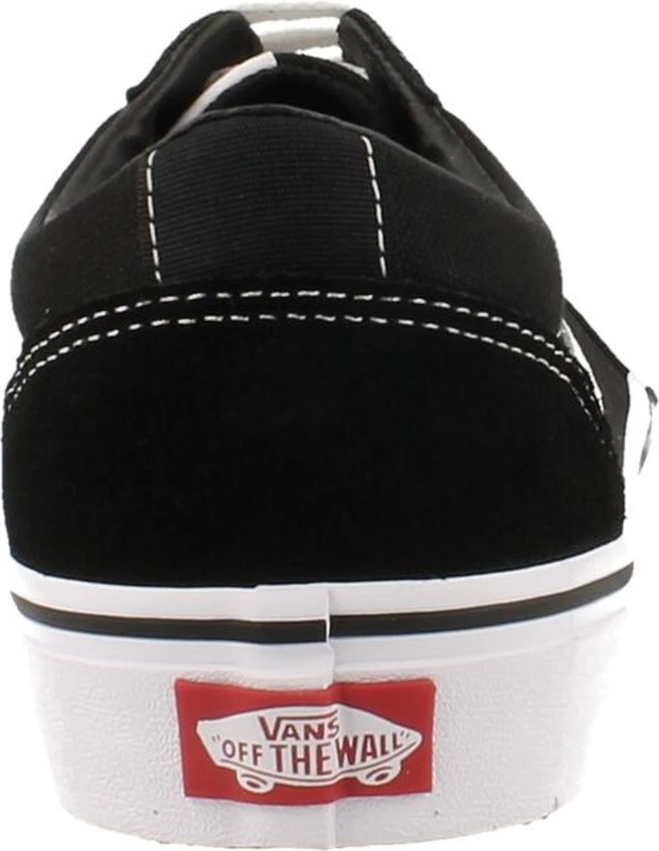 Vans Ward Suede Canvas Heren Sneakers - Black/White - Maat 43 9 Vans Ward Suede Canvas Heren Sneakers - Black/White - Maat 43 - Afbeelding 7