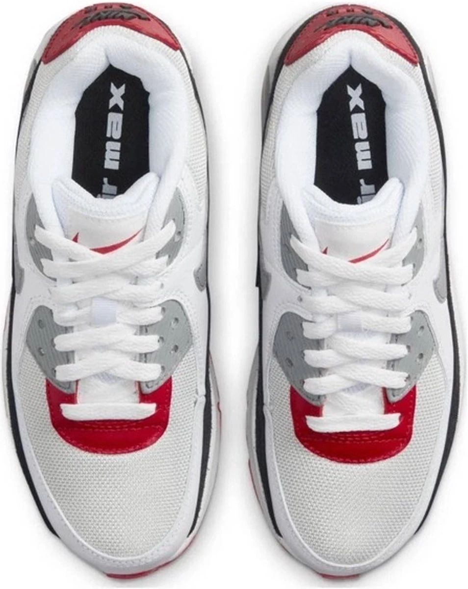 Nike Air Max 90 LTR GS Wit / Rood / Grijs - Sneaker - CD6864-019 - Maat 37.5 10 Nike Air Max 90 LTR GS Wit / Rood / Grijs - Sneaker - CD6864-019 - Maat 37.5 - Afbeelding 8
