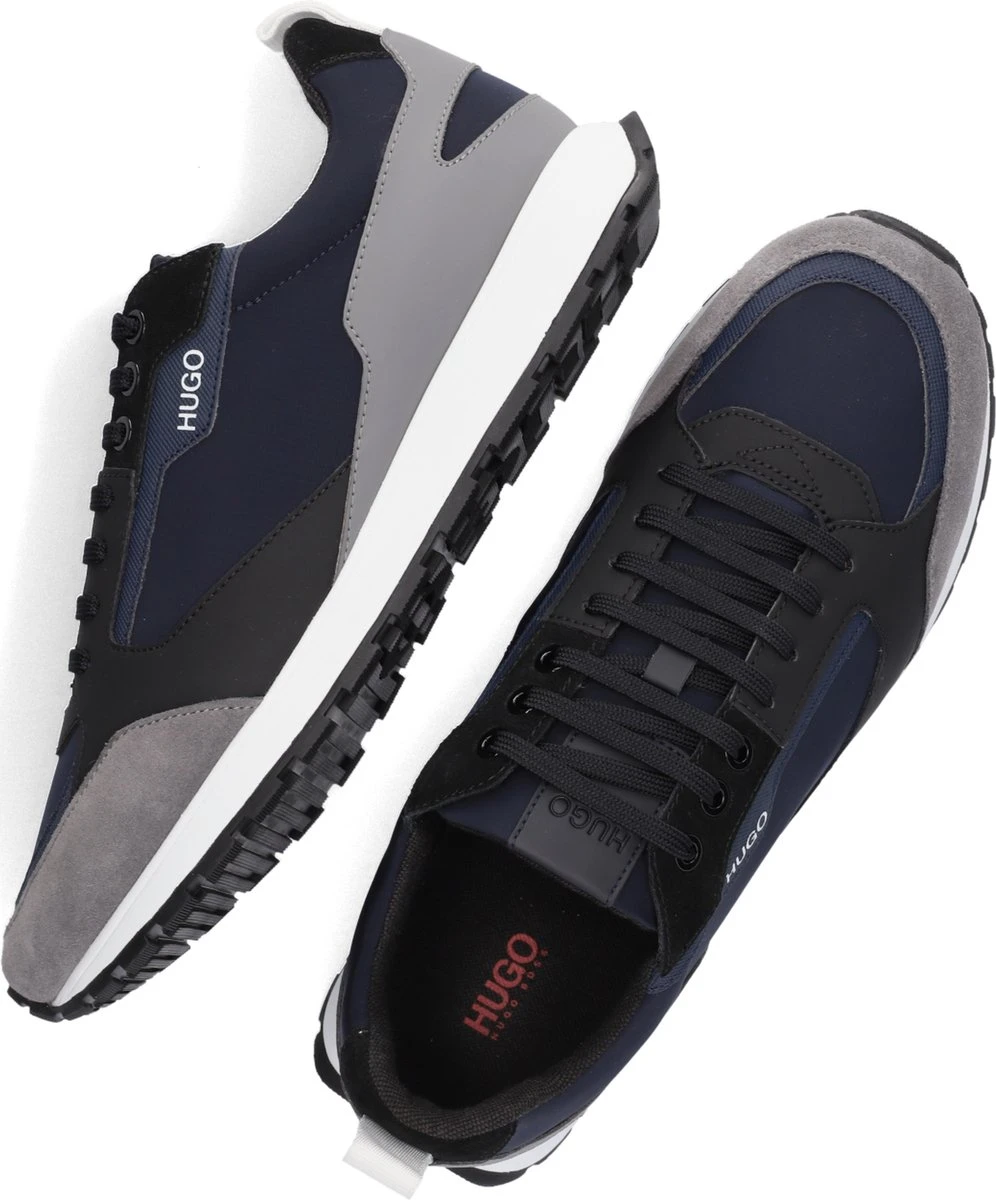 Hugo Boss Hugo Icelin Runn Lage Sneakers - Leren Sneaker - Heren - Blauw - Maat 44 13 Hugo Boss Hugo Icelin Runn Lage Sneakers - Leren Sneaker - Heren - Blauw - Maat 44 - Afbeelding 11